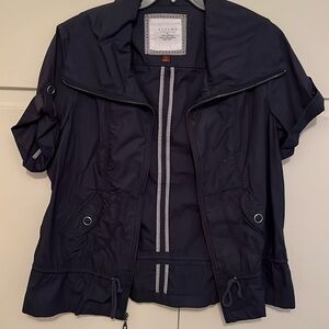 Sonoma 100% Cotton zip jacket short sleeve sz XL